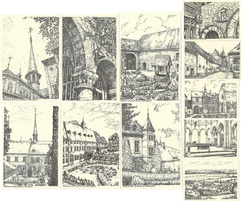 11 CARTES POSTALES ABBAYE NOTRE-DAME DE SAINT REMY (ROCHEFOR, Collections, Cartes postales | Belgique, Non affranchie, Namur, 1980 à nos jours
