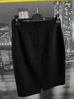 elegante zwarte rok met WOL - Rosie's 38/40, Maat 38/40 (M), Zwart, Zo goed als nieuw, Knielengte