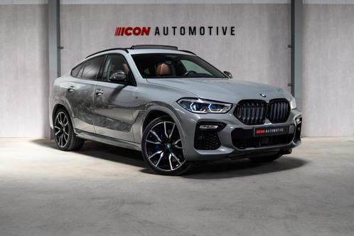 BMW G06 X6 M50i V8 - NARDO GREY | PANO SKY | LASER | MASSAGE, Auto's, BMW, Bedrijf, Te koop, X6, 360° camera, 4x4, ABS, Achteruitrijcamera