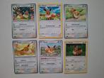 6 verschillende base Eevee kaarten pokémon, Ophalen of Verzenden, Zo goed als nieuw