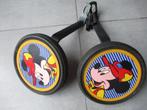 Fiets zijwieltjes mickey mouse zwarte beugels van widek, Ophalen of Verzenden, Gebruikt, Widek, Zijwieltjes