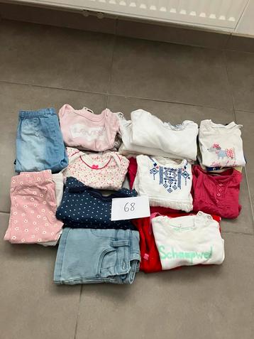Pakket babykleding maat 68, 27 stuks beschikbaar voor biedingen
