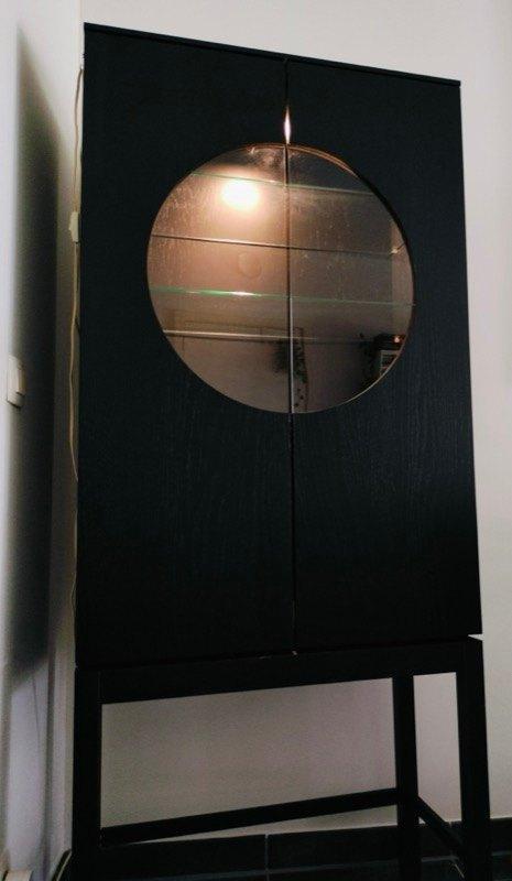 Vitrine armoire wine bar RARE vintage (1999) 174x75x37, Maison & Meubles, Armoires | Vitrines, Utilisé, 150 à 200 cm, 50 à 100 cm