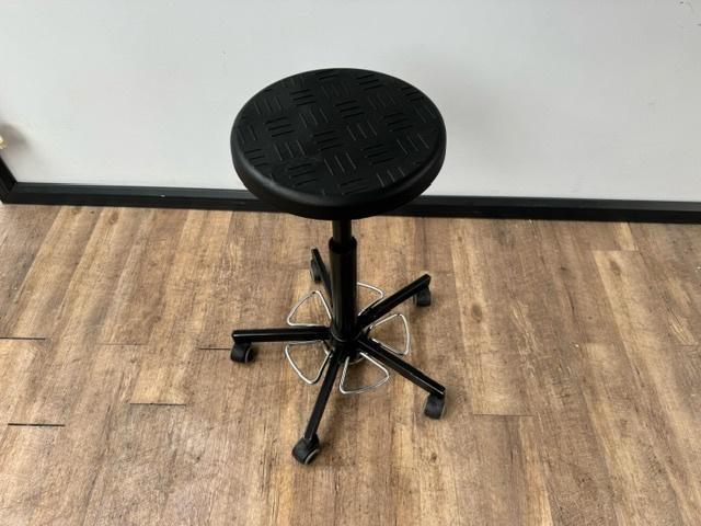 Zwarte werkplaats kruk, Huis en Inrichting, Zitzakken, Zwart, Ophalen of Verzenden