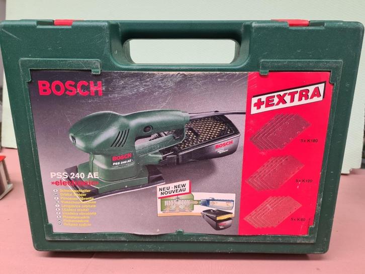 Bosch vlakschuurmachine PSS 240 AE, Doe-het-zelf en Bouw, Gereedschap | Schuurmachines, Vlakschuurmachine, Ophalen