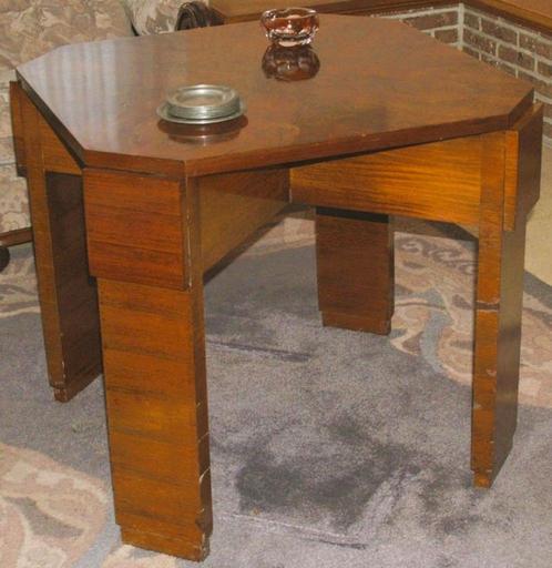 De Coene Bridgetafel N 141, Art Deco 1933, Decoene Kortrijk, Antiek en Kunst, Antiek | Meubels | Stoelen en Sofa's, Ophalen of Verzenden