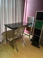 Hoge tafel met twee krukken, Huis en Inrichting, Ophalen, Gebruikt