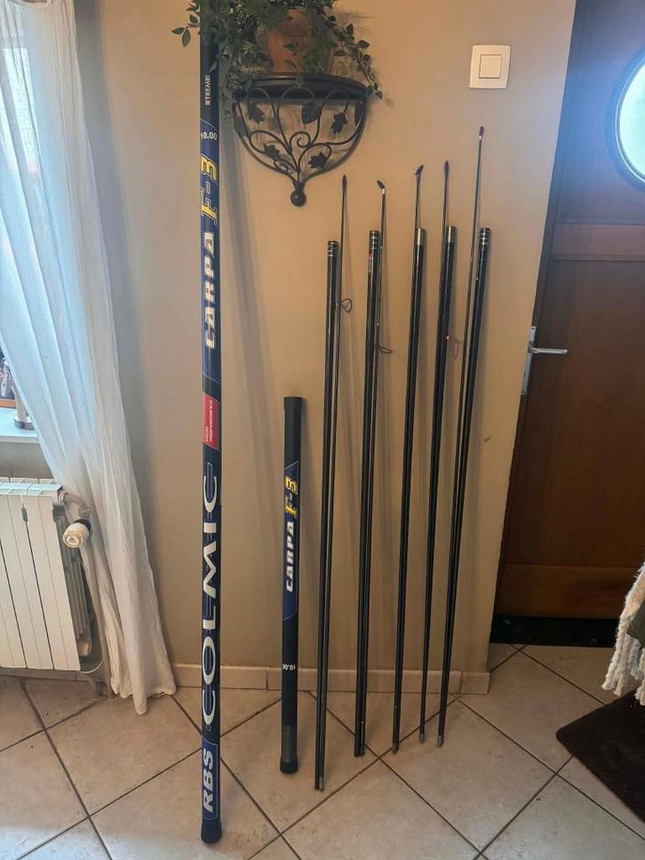 Canne au coup Colmic Carpa F3 + 5 kits, Sports nautiques & Bateaux, Pêche à la ligne | Général, Comme neuf, Canne à pêche complète