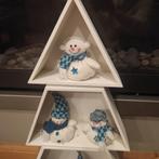 houten kerstboom met sneeuwmannen, Diversen, Kerst, Ophalen of Verzenden, Zo goed als nieuw