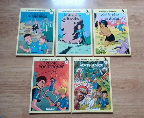 Bd la patrouille des castors 1/2/4/6/7, Boeken, Stripverhalen, Zo goed als nieuw, Meerdere stripboeken, Ophalen of Verzenden