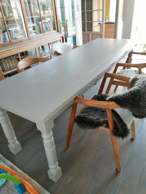Mooie landelijke tafel orangerie of eetkamer, Huis en Inrichting, Tafels | Eettafels, Zo goed als nieuw, Ophalen