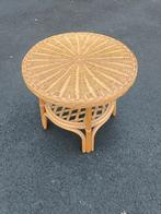 Vintage rotan salontafel / verandatafel, Ophalen