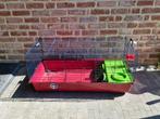 Binnenhok rood 1m, Dieren en Toebehoren, Kooi, Cavia, Zo goed als nieuw, 75 tot 110 cm