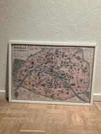 Vintage kaart van Parijs, Antiek en Kunst, Kunst | Overige Kunst, Ophalen of Verzenden