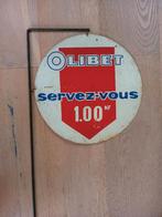 metalen reclamebord Biscuits OLIBET ca 1960, Ophalen of Verzenden, Gebruikt, Reclamebord
