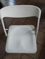 witte klapstoel/ keukenstoel, Huis en Inrichting, Stoelen, Ophalen, Gebruikt