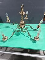 Lustre en cuivre à décor de poissons à 5 lumières, Maison & Meubles, Lampes | Lustres, Enlèvement