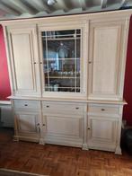 Eetkamer (buffetkast, tafel en virtinekast) te koop, Huis en Inrichting, Ophalen, 100 tot 150 cm, Cottage, klassiek, Eikenhout