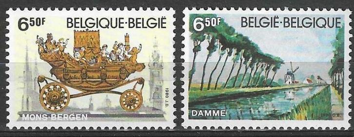 Belgie 1980 - Yvert/OBP 1976-1977 - Toerisme  (PF), Postzegels en Munten, Postzegels | Europa | België, Postfris, Verzenden