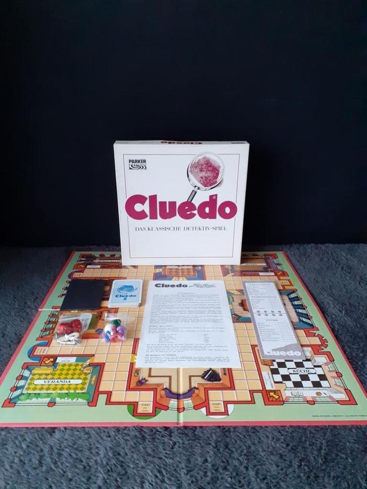 STOPZETTING VERZAMELING Cluedo Duitse versie, Hobby en Vrije tijd, Gezelschapsspellen | Bordspellen, Gebruikt, Ophalen of Verzenden