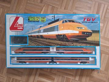 Lima TGV met sporen en transfo, Enlèvement, Utilisé, Set de Trains, Lima
