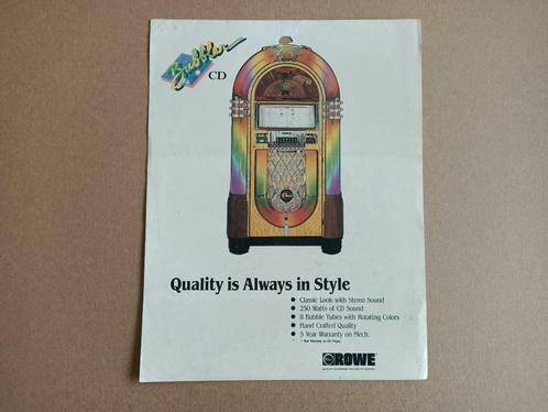 Flyer: Rowe AMi Bubble CD (1988) jukebox, Verzamelen, Automaten | Jukeboxen, Ami, Verzenden