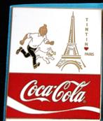 XXL pin Kuifje Tintin Hergé Coca Cola Eifeltoren 7 x 5,5 cm, Verzenden, Kuifje, Zo goed als nieuw
