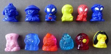 ZELDZAAM - Set van 12 Gogo's Crazy Bones „Aliens”  beschikbaar voor biedingen
