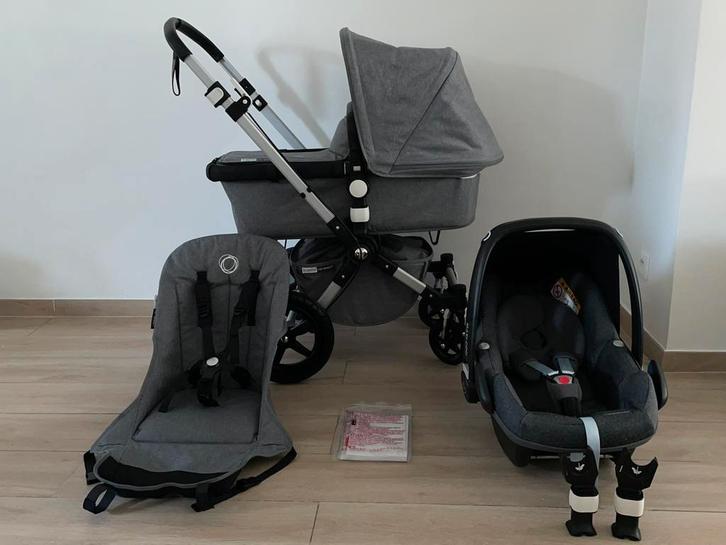 Bugaboo Cameileon 3  Mélangé/Gray  3-in-1 Complete, Kinderen en Baby's, Buggy's, Zo goed als nieuw, Maxi-Cosi, Regenhoes, Verstelbare rugleuning