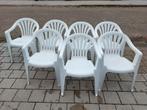 Set van 7 tuinstoelen, Ophalen, Gebruikt, Kunststof, Stapelbaar