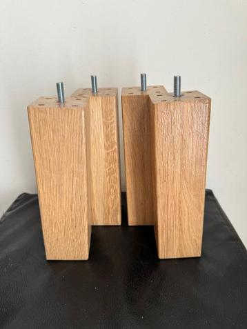 4 poten boxsprings of houten meubels van IKEA 20 cm