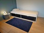 Bed IKEA - 2 schuiven incl lattenbodem, Huis en Inrichting, Slaapkamer | Bedden, Ophalen, 90 cm, Eenpersoons, Wit