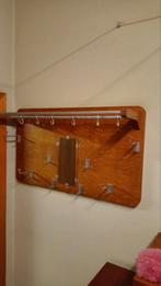 Vintage kapstok met spiegel en hoedenrek, Huis en Inrichting, Ophalen, Gebruikt