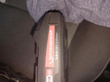 Batterij 18v rothenberger  beschikbaar voor biedingen