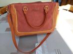 Handtas daim-leder, Ophalen, Gebruikt, Oranje, Handtas