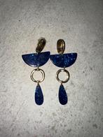 Boucles d’oreilles Six bleu et dorée, Handtassen en Accessoires, Oorbellen, Ophalen of Verzenden, Zo goed als nieuw, Blauw, Hangers
