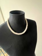 Wit parelketting, Handtassen en Accessoires, Kettingen, Ophalen of Verzenden, Zo goed als nieuw, Wit