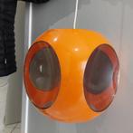te repareren : Vintage 60s Orange Chandelier/Chandelier, Ophalen of Verzenden, Gebruikt, Overige materialen