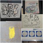 Schilderijen tekeningen herman brood anton heyboer, Antiek en Kunst, Kunst | Schilderijen | Modern, Ophalen