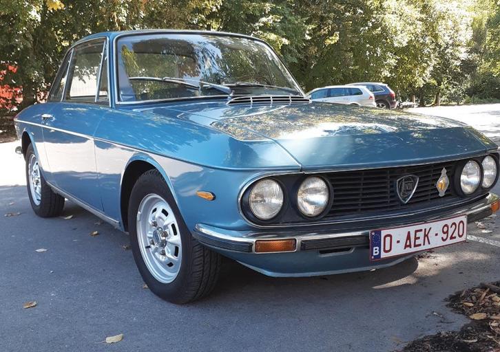 LANCIA FULVIA 1976, Auto's, Lancia, Particulier, Benzine, 2 deurs, Handgeschakeld, Blauw, Beige, Ophalen