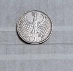munt Duitsland 5 mark 1951 G zilver 0,625, Timbres & Monnaies, Monnaies | Europe | Monnaies non-euro, Enlèvement ou Envoi, Argent