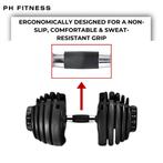 PH Fitness Set Verstelbare Smart Dumbbells 40KG - Dumbells, Sport en Fitness, Ophalen of Verzenden, Nieuw, Buik, Dumbbell