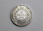 zilveren munt 5 Francs, Frankrijk, 1875, Postzegels en Munten, Zilver, België, Ophalen, Losse munt
