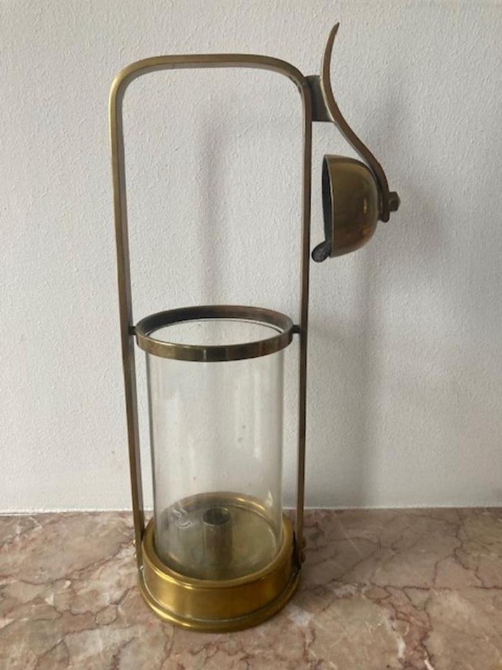 Kandelaar met bel voor misdienaar heilig Oliesel, Antiek en Kunst, Curiosa en Brocante, Ophalen
