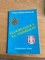 testmatch club brugge -anderlecht 6-5-1986, Verzamelen, Ophalen, Gebruikt, Boek of Tijdschrift