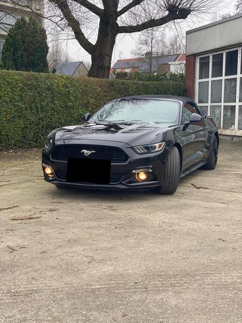 Ford Mustang 2.3 ecoboost cabrio, Auto's, Ford, Particulier, Mustang, Apple Carplay, Benzine, Cabriolet, Handgeschakeld, Zwart