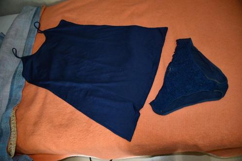 Blauw slaapsetje - Hunkemüller - XXL, Kleding | Dames, Pyjama's, Gedragen, Maat 46/48 (XL) of groter, Ophalen of Verzenden