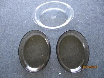 3 nieuwe pyrex glazen ovenschotels, Enlèvement, Neuf