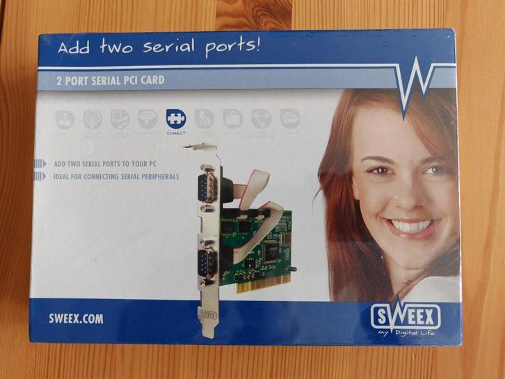 Contrôleur 2 ports SERIAL PCI, Computers en Software, Netwerk switches, Nieuw, Ophalen of Verzenden