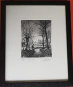 Ets Emiel De Cooman - De Vlierbeek, Antiek en Kunst, Kunst | Etsen en Gravures, Ophalen of Verzenden
